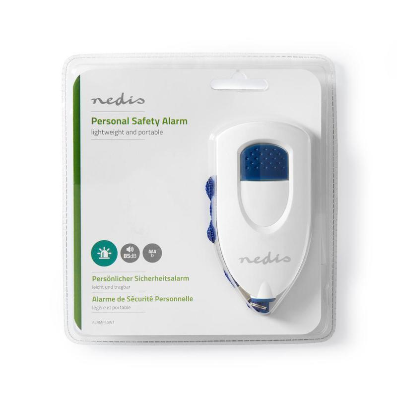 alarme securite personnelle defense portable 85dB ALRMP40WT nedis 2
