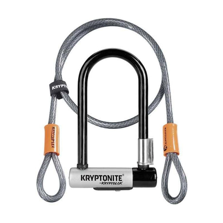 antivol u velo kryptonite kryptolok serie 2 mini 7 gris cable flex