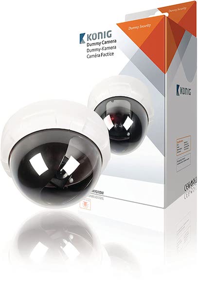 camera dome factice antivol ip44 blanc konig 3