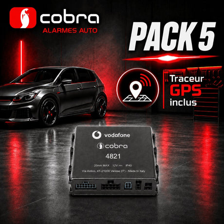 Alarme Cobra 4821 CAN BUS + Détecteur anti-choc + Traceur GPS