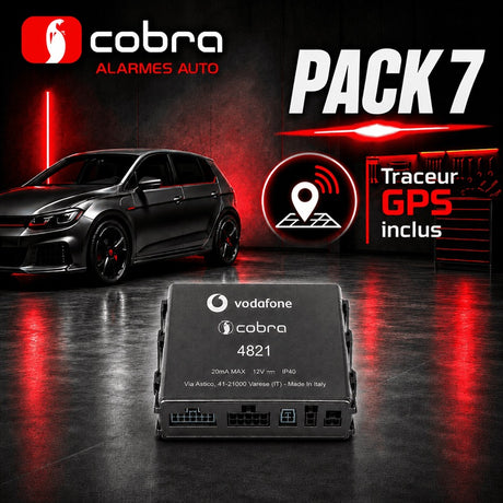 Alarme Cobra 4821 CAN BUS + Détecteurs de chocs et soulèvement + Traceur GPS