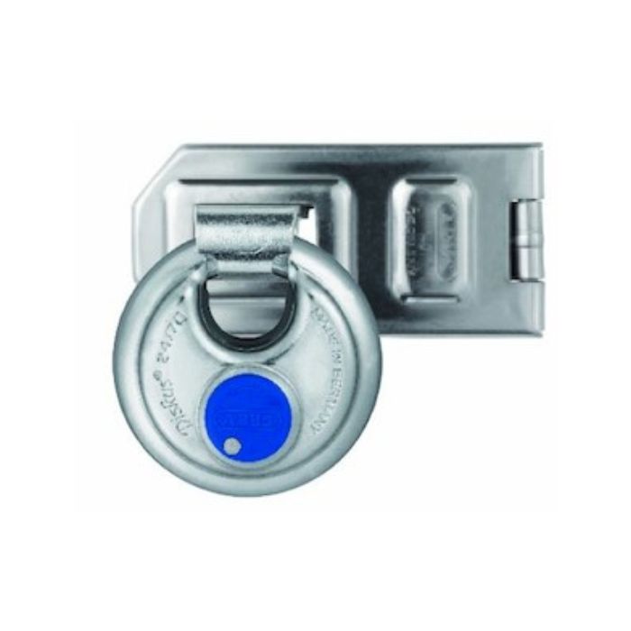 ABUS 29943 110/155 SB - Loquet Articulé Robuste Pour Cadenas - Sécurité Renforcée Pour Portes, Caisses Et Armoires